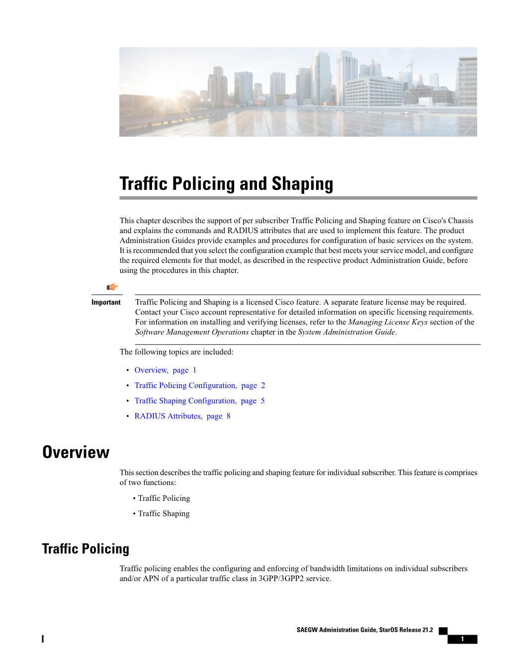 Traffic Policing and Shaping