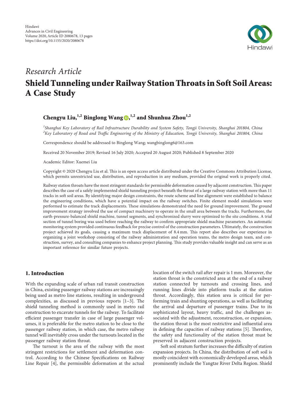 Shield Tunneling Under Railway Station Throats in Soft Soil Areas: a Case Study