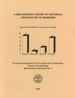 A Bibliographic History of Historical Archaeology in Tennessee