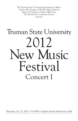 Truman State University Concert I