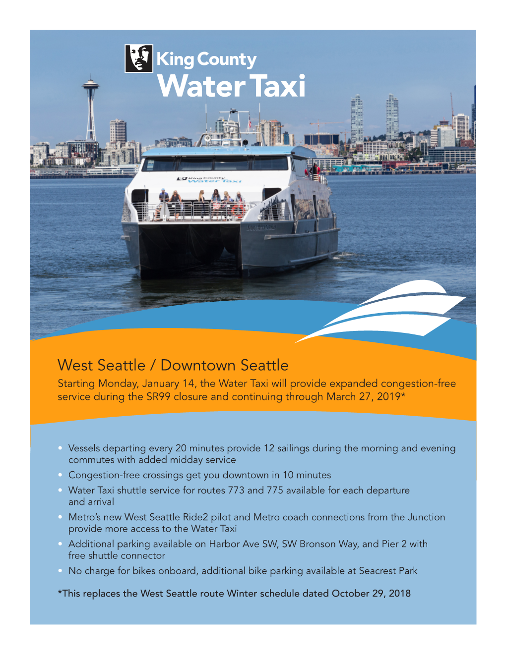 King County Water Taxi Brochure