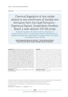Chemical Fingerprint of Iron Oxides Related to Iron