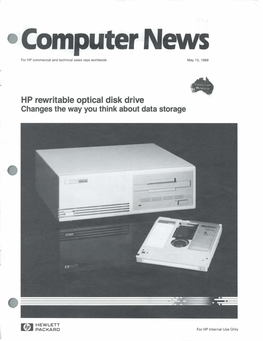 HP Rewritable Optical Disk Drive Changes the Way You Think About Data Storage