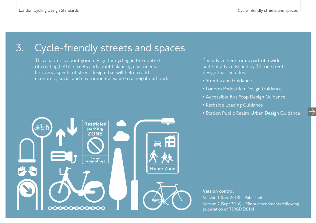LCDS Chapter 3 Cycle Friendly Streets and Spaces
