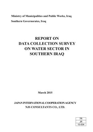 Report on Data Collection Survey on Water Sector in Southern Iraq