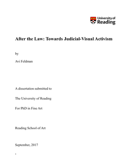 After the Law: Towards Judicial-Visual Activism