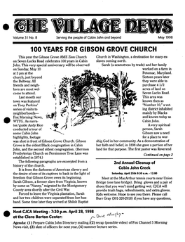 100 Years for Gibson Grove Church