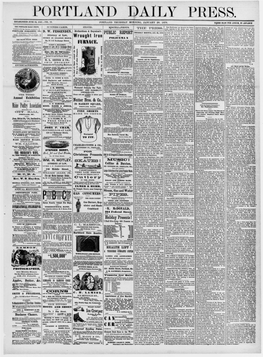 Portland Daily Press: January 20, 1876