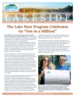 The Lake Host Program Celebrates Its “One in a Million!”