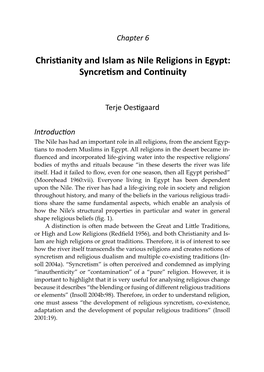 Christianity and Islam As Nile Religions in Egypt: Syncretism and Continuity
