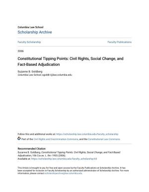 Constitutional Tipping Points: Civil Rights, Social Change, and Fact-Based Adjudication