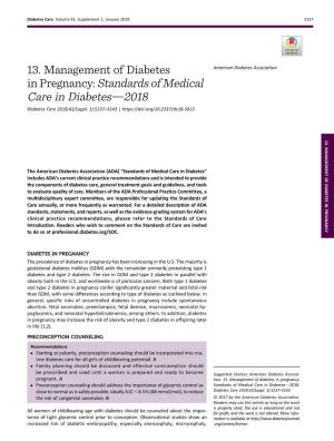 Standards of Medical Care in Diabetes—2018