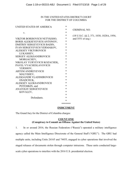 Case 1:18-Cr-00215-ABJ Document 1 Filed 07/13/18 Page 1 of 29