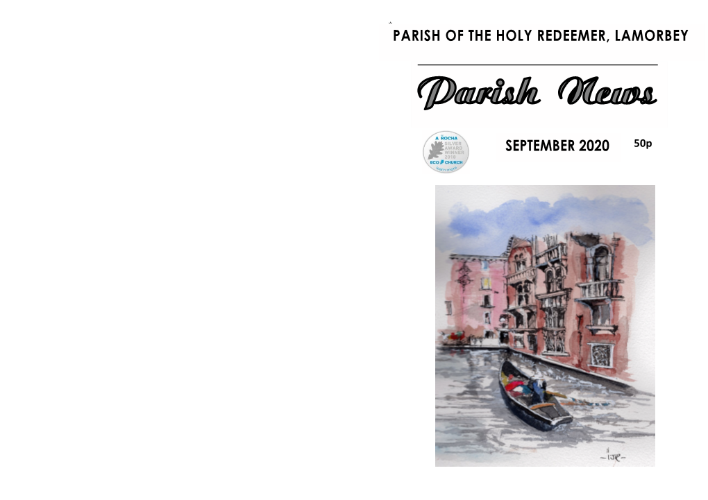Parish of the Holy Redeemer, Lamorbey September 2020