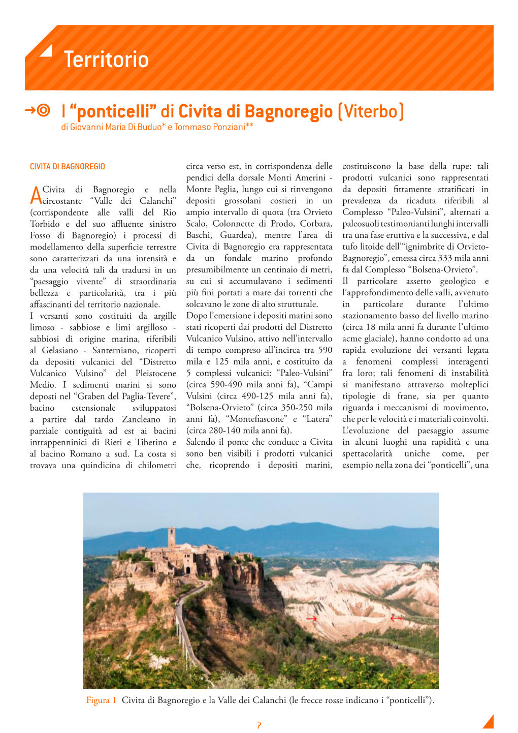 I “Ponticelli”Di Civita Di Bagnoregio(Viterbo)