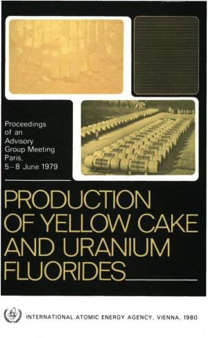 Production of Yellow Cake and Uranium Fluorides