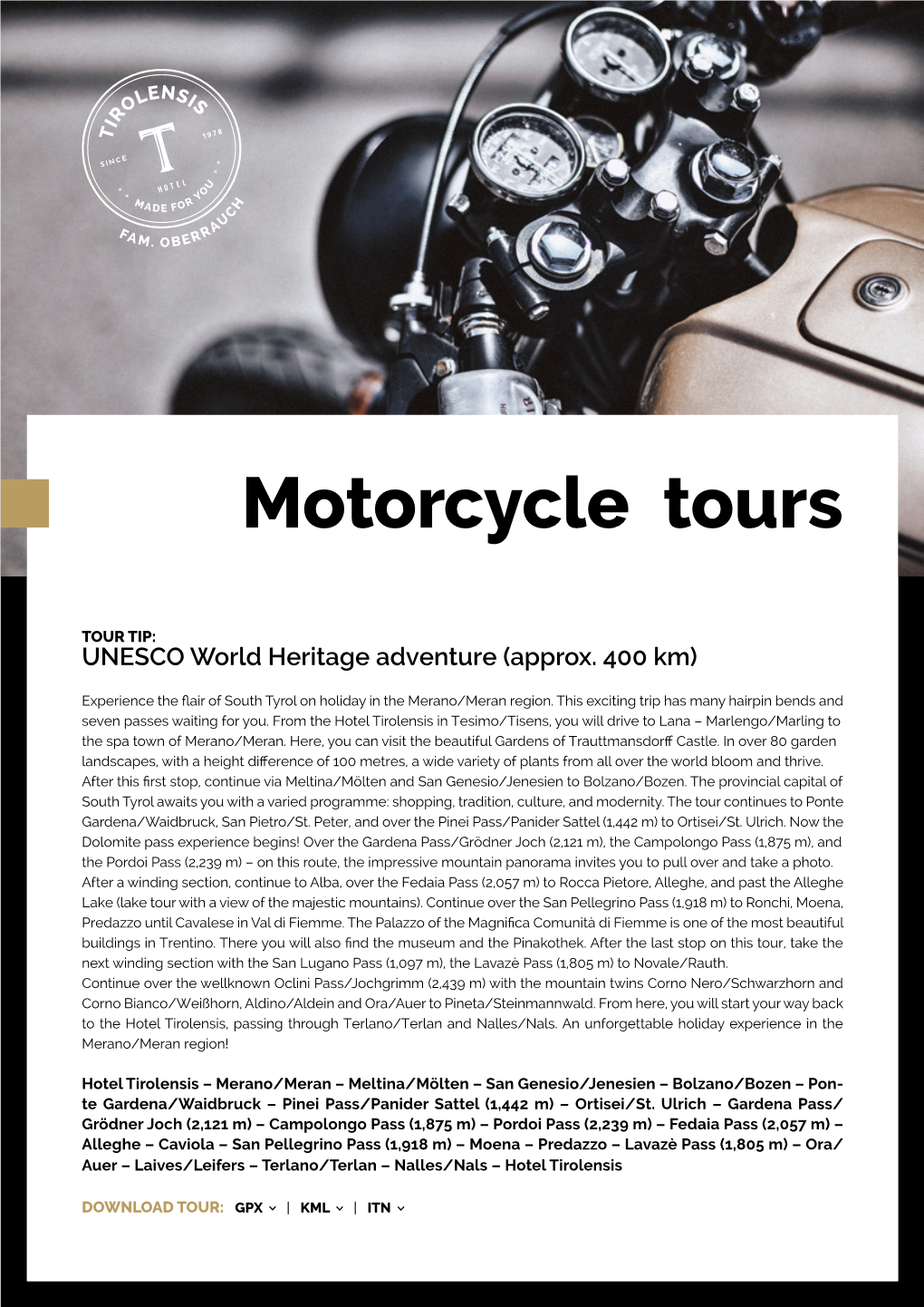 Motorcycle Tours