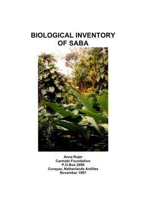 Biological Inventory of Saba