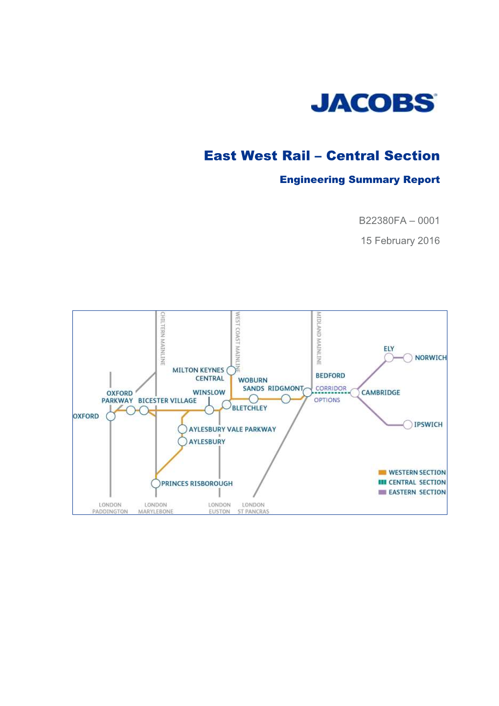 East West Rail Central Section Engineering Summary
