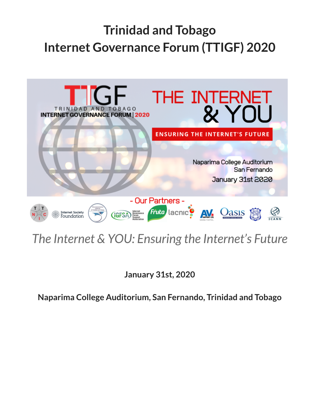 Trinidad and Tobago Internet Governance Forum (TTIGF) 2020