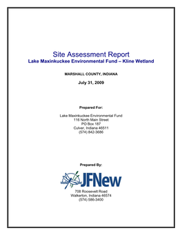 2009 Kline Assessment Report