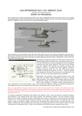 Uss Enterprise Ncc-1701 Reboot 2018 Work in Progress