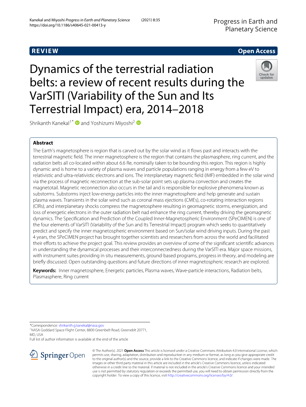 Dynamics of the Terrestrial Radiation Belts: a Review of Recent Results