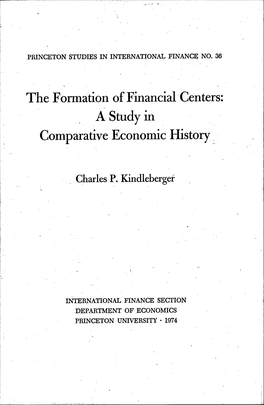 A Study in Comparative Economic History