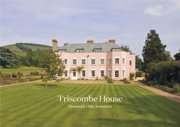 Triscombe House Quantock Hills, Somerset