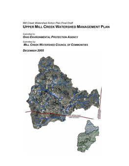 Upper Mill Creek Watershed Management Plan