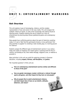 Unit 5:Entertainment Warriors