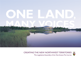 CREATING the NEW NORTHWEST TERRITORIES Mbl Y Of