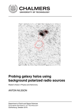 Probing Galaxy Halos Using Background Polarized Radio Sources