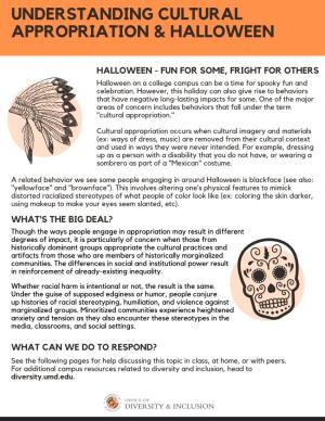 Understanding Cultural Appropriation & Halloween