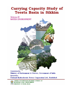 Carrying Capacity Study of Teesta Basin in Sikkim
