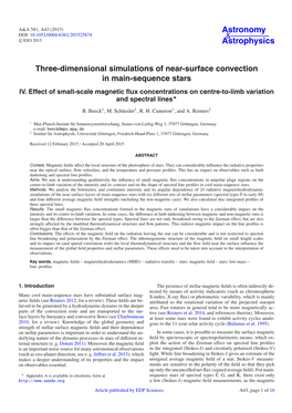 Three-Dimensional Simulations of Near-Surface Convection in Main-Sequence Stars IV