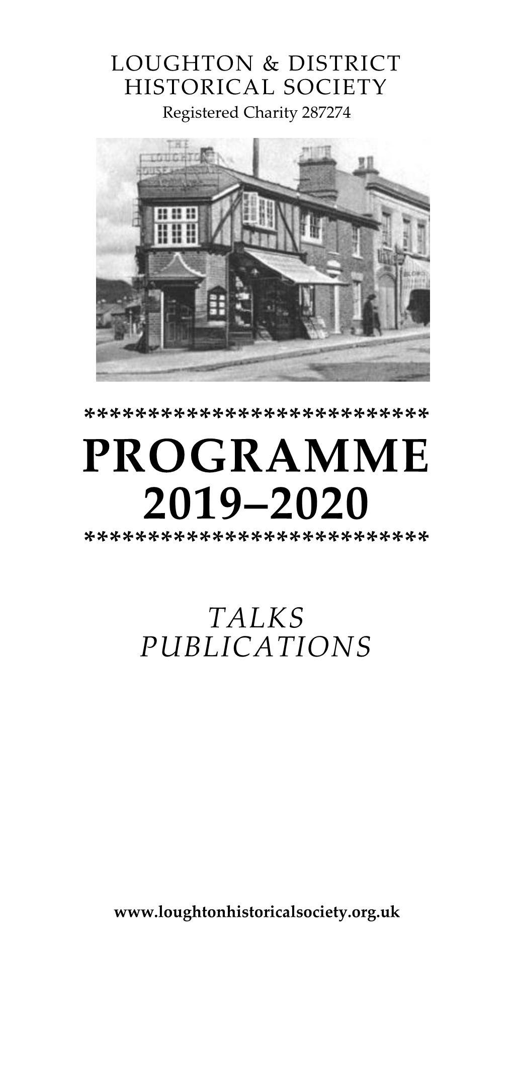 Programme 2019‒2020