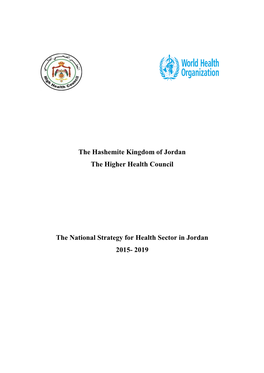 National Strategy for Health Sector in Jordan 2015-2019