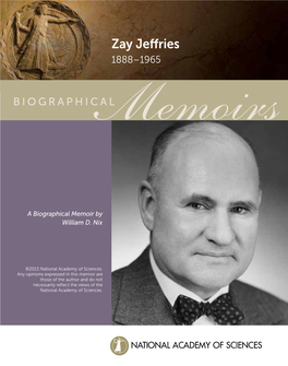 Zay Jeffries 1888–1965