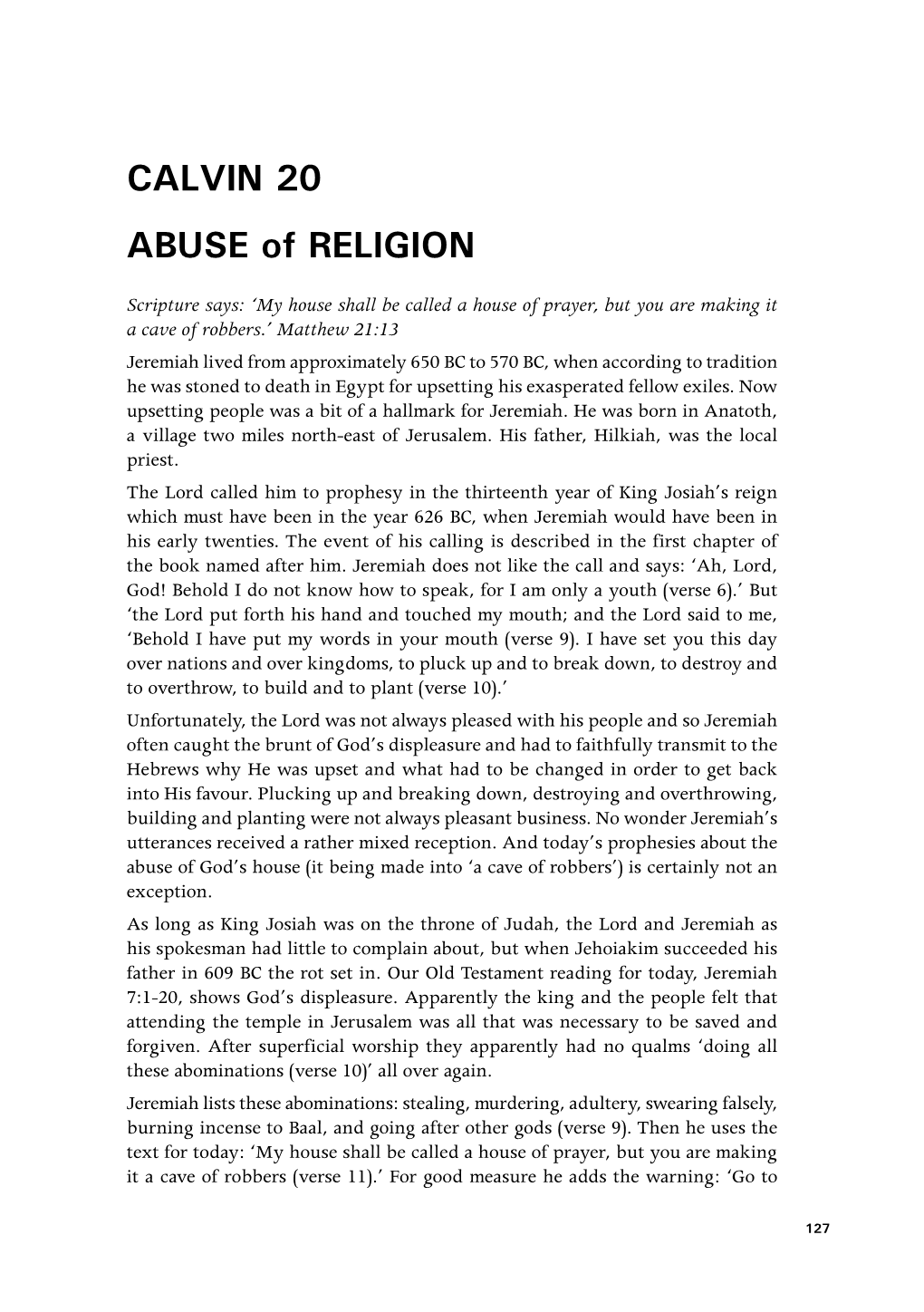 ABUSE of RELIGION