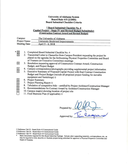 Phase III Construction Contract Award & Revised Budget