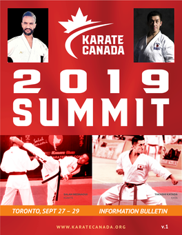 KARATE CANADA 2019 Summit