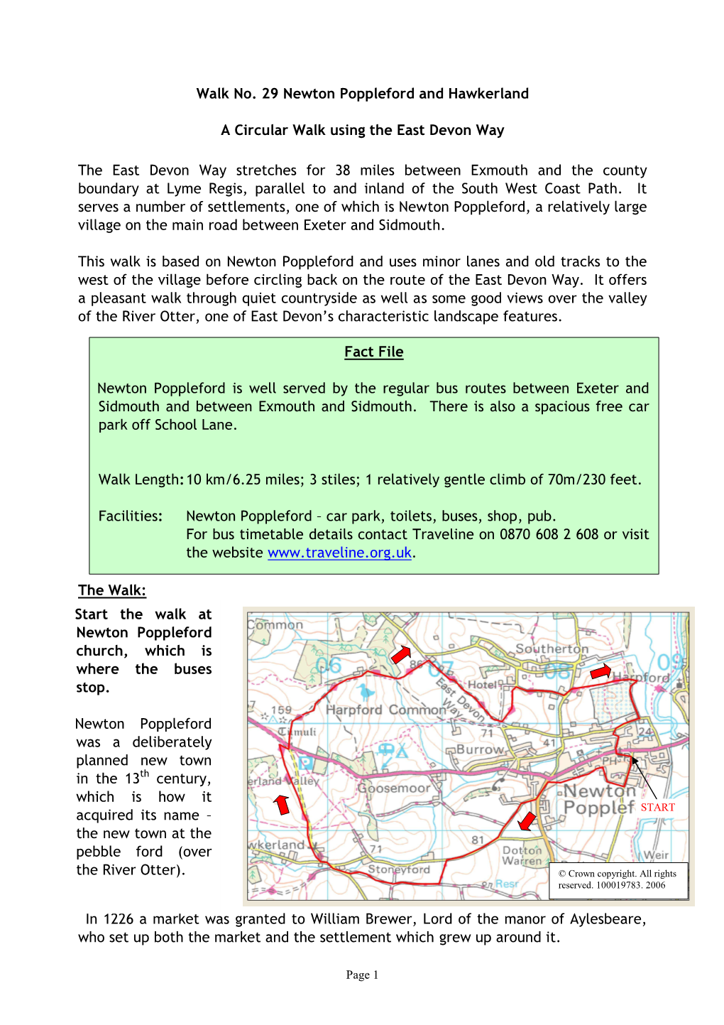 Newton Poppleford and Hawkerland Circular Walk