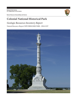 Geologic Resources Inventory Report, Colonial National Historical Park