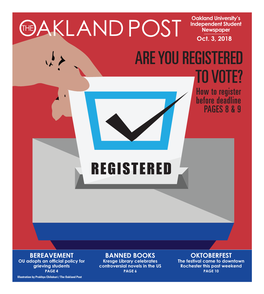 Oaklandpostonline.Com October 3, 2018 // Volume 44 Issue 5