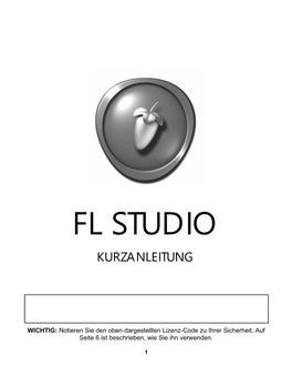 Fl Studio Kurzanleitung