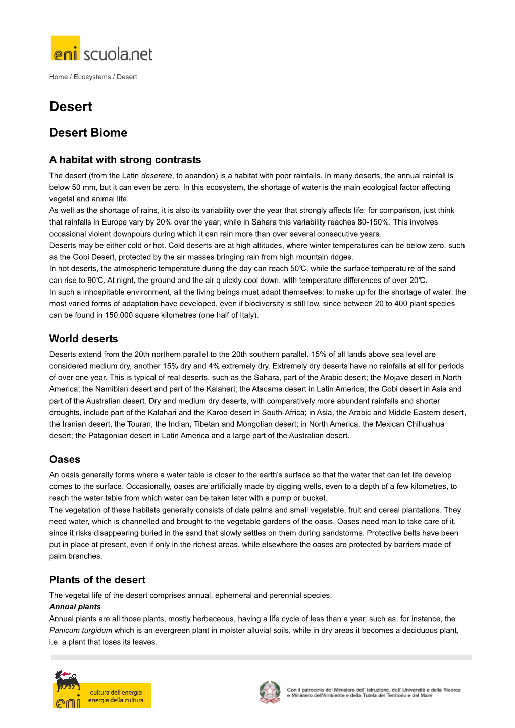 Download "Desert Biome" Pdf File