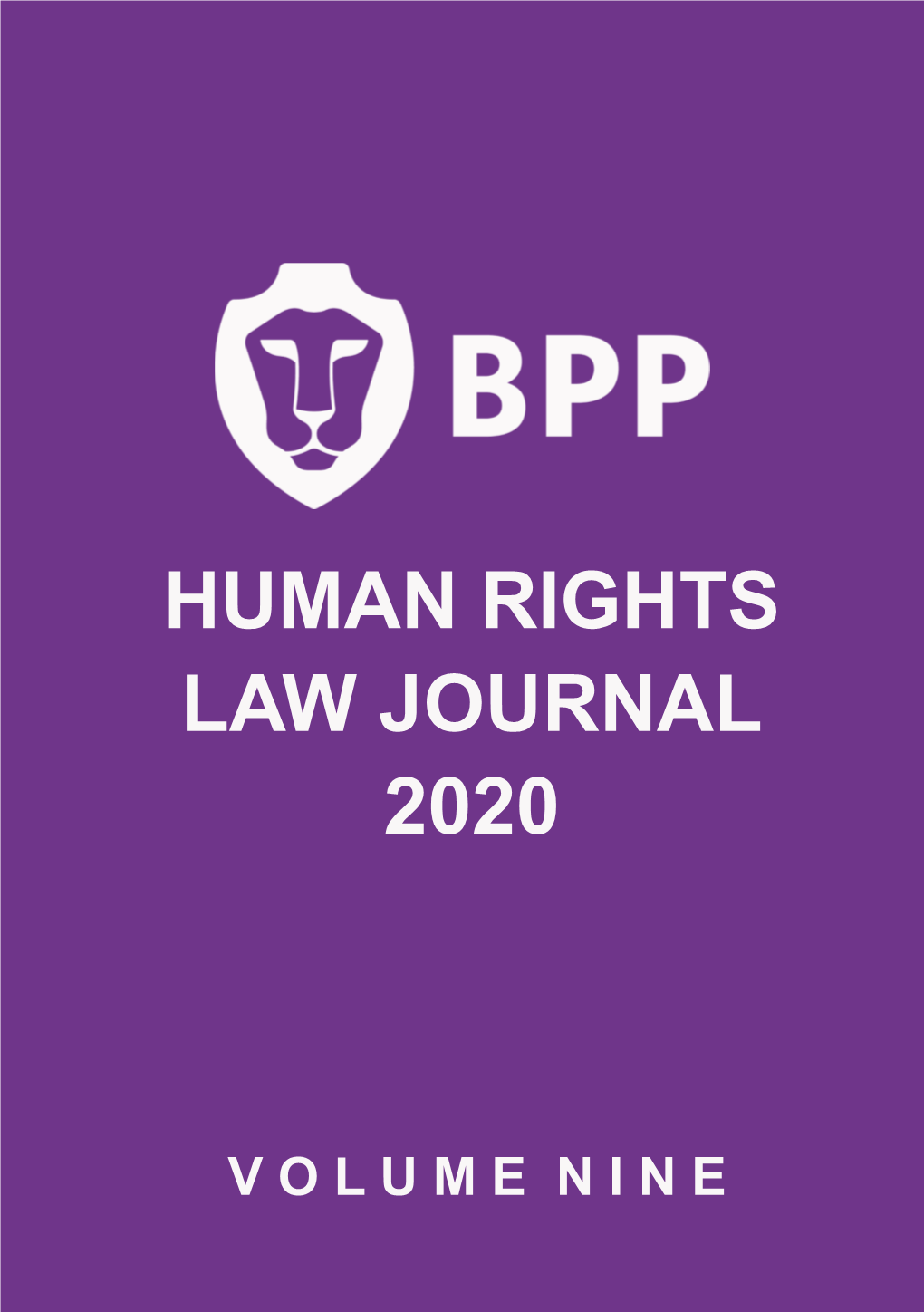 Human Rights Journal, BPP Pro Bono Centre and BPP University