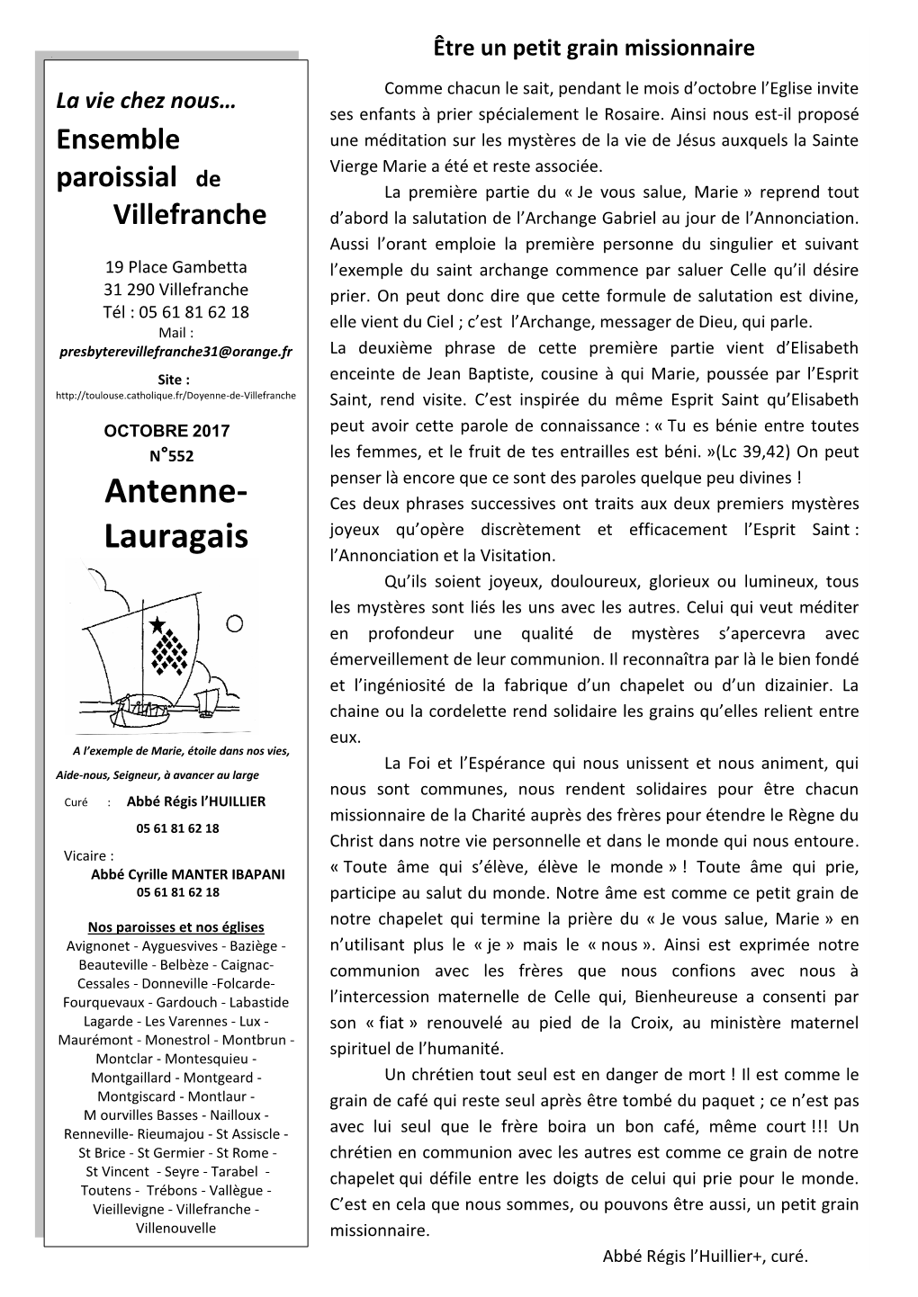 OCTOBRE 2017 Peut Avoir Cette Parole De Connaissance : « Tu Es Bénie Entre Toutes N°552 Les Femmes, Et Le Fruit De Tes Entrailles Est Béni