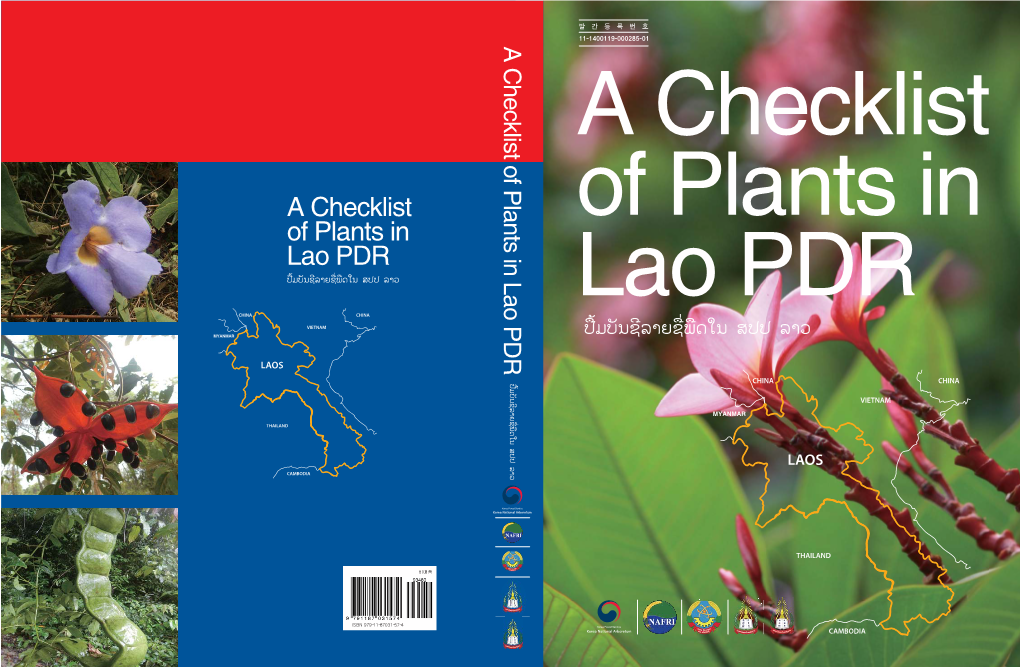 A Checklist of Plants in Lao PDR a Checklist